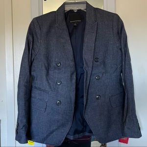 Banana Republic linen blend chambray blazer